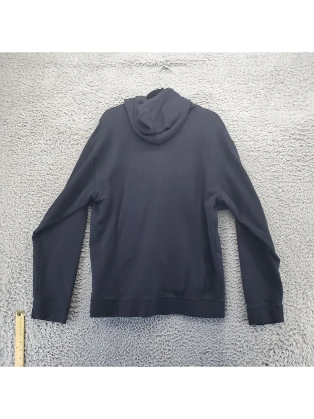 Adidas Hoodie Mens 2XL Black Trefoil Logo Cotton Blend Kangaroo Pocket Drawstrin